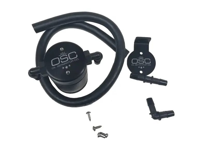 J&L Oil Separator – Driver Side, Black Anodized, For 1996–1998 Ford Mustang Svt Cobra 1