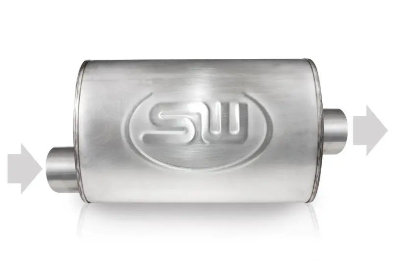 Stainless Works Offset-Inlet Exhaust Collector: 2.25In Id Inlet / 2.25In Od Center Outlet (4In X 8In) 1