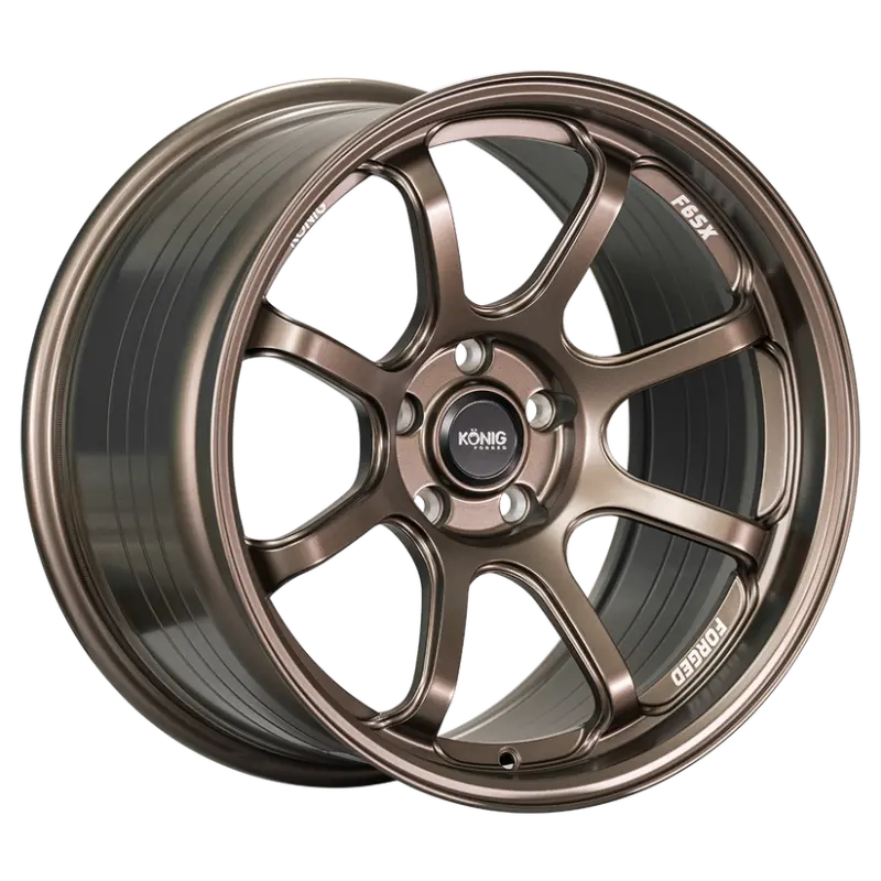 Konig Forged F6Sx 17X8 5X114.3 Et40 Race Bronze Wheel (Knurled Bead) 1