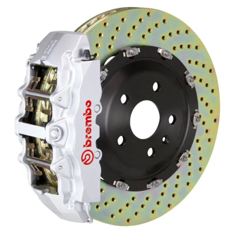 Brembo Front Gt Big Brake Kit For 2001–2006 Lexus Ls430: 380X34Mm Drilled 2-Piece Rotors With 8-Piston Calipers 1