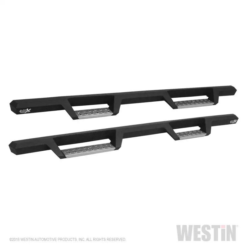 Westin Textured Black Stainless Steel Drop Step Nerf Bars For 1999–2016 Ford F-250/F-350/F-450/F-550 Crew Cab Hdk 2