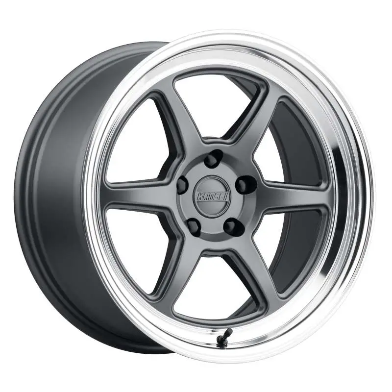 Kansei K14G Roku Forged Wheel – 18X10.5", 5X120Mm, +12Mm Offset, 72.56Mm Bore, Grey & Machined Lip 1