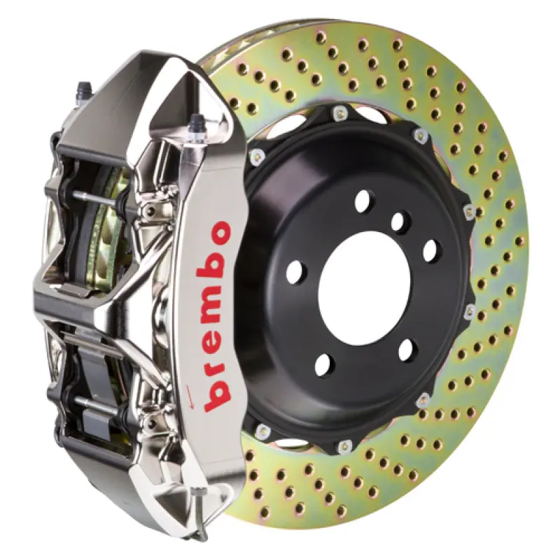 Brembo Gtr Front Big Brake Kit For 2018–2022 Honda Accord (10Th Gen) – 6-Piston Calipers, 355X32Mm Drilled Rotors, Nickel-Plated 1